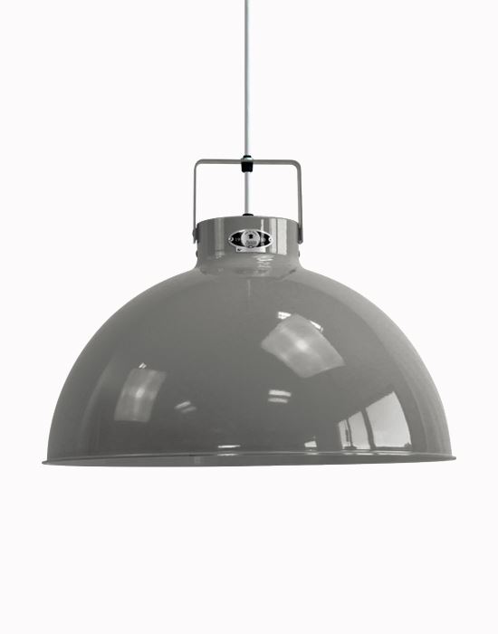 Jielde Dante Pendant Medium Mouse Grey Silver Matt Grey Designer Pendant Lighting