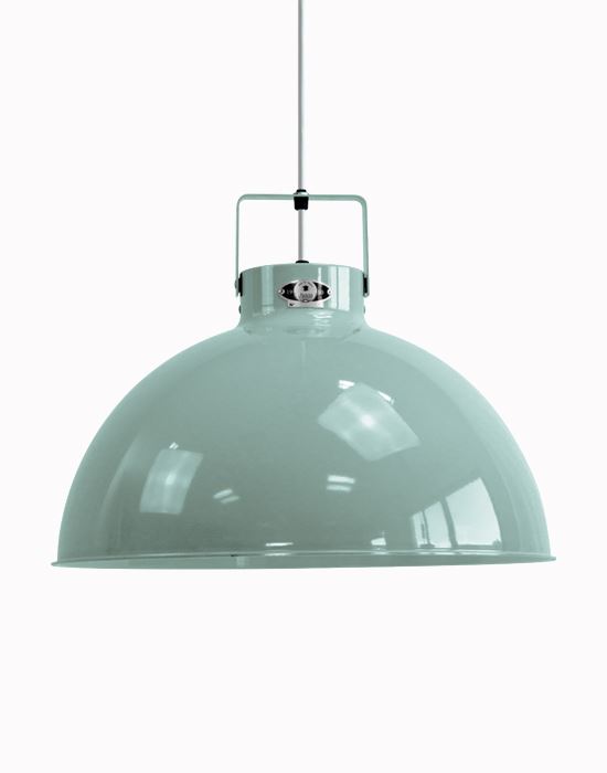 Jielde Dante Pendant Medium Vespa White Gloss Green Designer Pendant Lighting