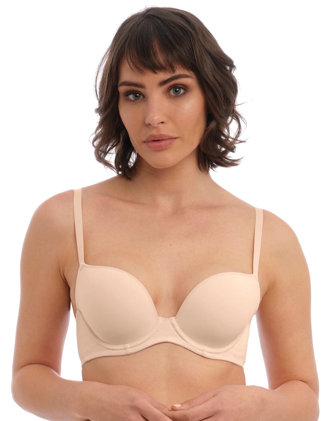 This super soft plunge bra is a part of the Accord range by Wacoal which creates natural everyday pieces in a smooth Italian microfibre. It is truly essential for your lingerie drawer with contour non-padded cups that provide great coverage whilst enhancing your natural shape with a plunging neckline that showcases your gorgeous cleavage. Like always with Wacoal, it ensures support and comfort with underwiring, a hook and eye closure and adjustable straps. The stretch microfibre creates a simple and smooth look, perfect for under any tight clothes.  Plunge bra Smooth Italian microfibre Contour cups Non-padded Underwired Enhances your natural shape Hook and eye closure and adjustable straps Simple plain opaque material Country of origin: Thailand Composition: 46% Polyamide &pipe; 27% Elastane &pipe; 27% Polyester Listed in UK sizes  58723-103200-1348947 600402  Plunge Bra