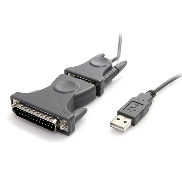 Startech.Com Usb To Rs232 Db9/Db25 Serial Adapter Cable - M/M