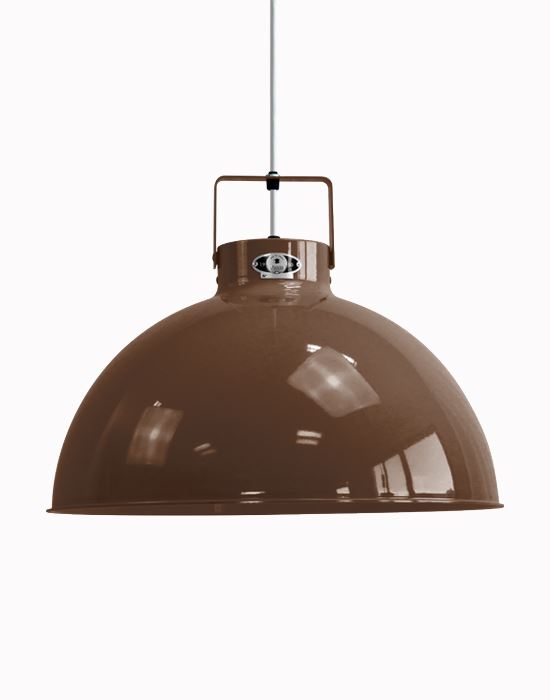 Jielde Dante Pendant Medium Chocolate Silver Matt Brown Designer Pendant Lighting