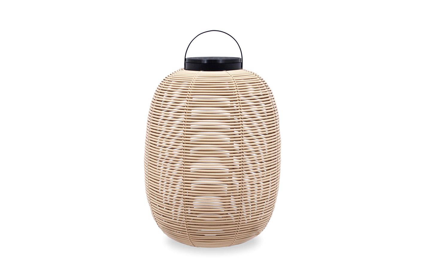 Tika Solar Lantern With Light Sensor By Vincent Sheppard Medium H59 Black