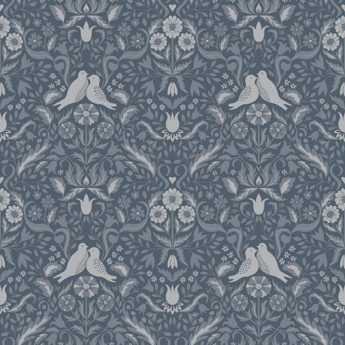 Galerie Ekbacka Floral Blue Wallpaper 14028, Blue