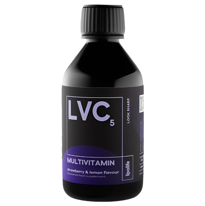 LVC5 - Liposomal Multivitamin - Strawberry & Lemon, 2 x 250 ml - lipolife DOUBLE PACK