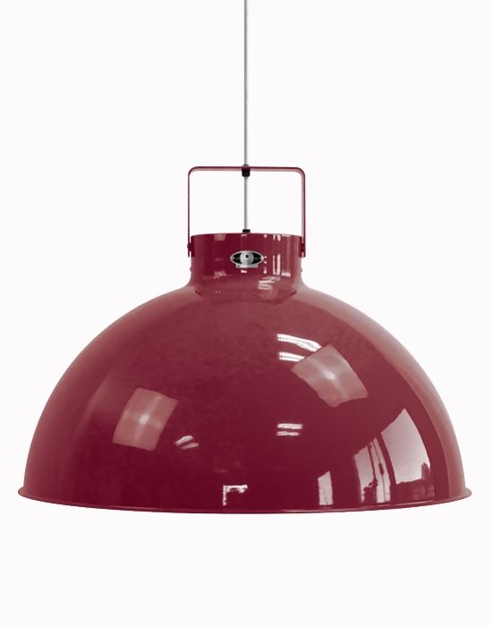 Jielde Dante Pendant Large Burgundy White Matt Purple Designer Pendant Lighting