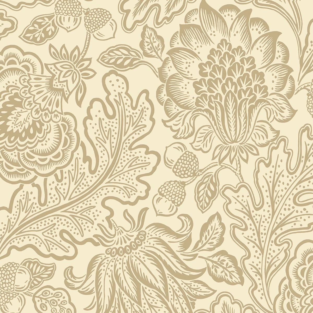 Belgravia Decor Fernhurst Wallpaper 10m x 53cm Beige, Cream