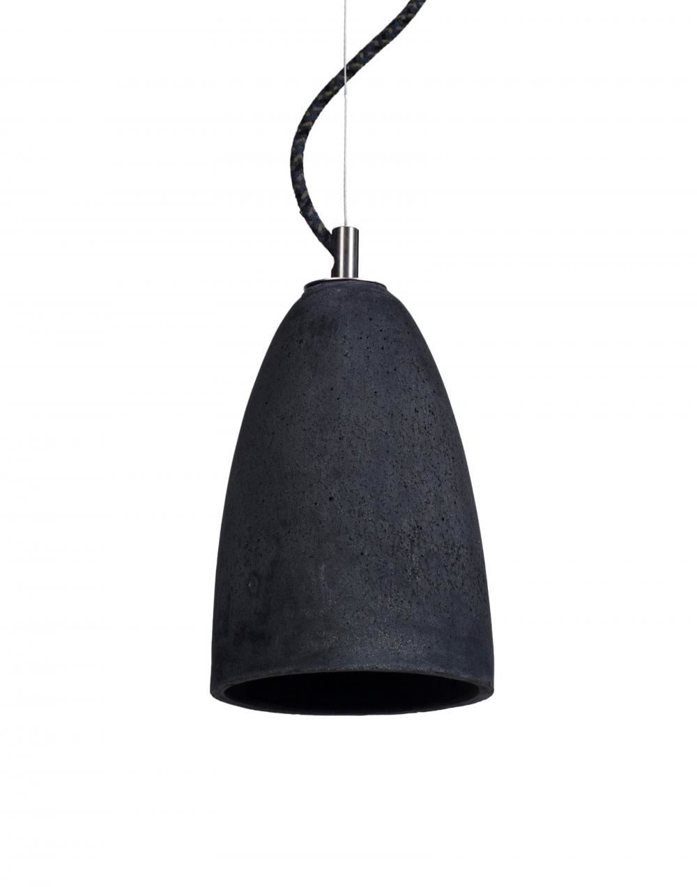 Loft Light Febe Pendant Small Black Brass Matching Concrete Ceiling Rose Black Designer Pendant Lighting