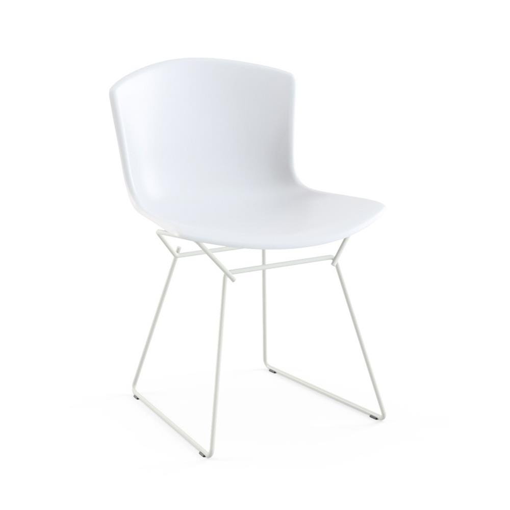 Knoll Bertoia Outdoor Side Chair White Seat White Frame