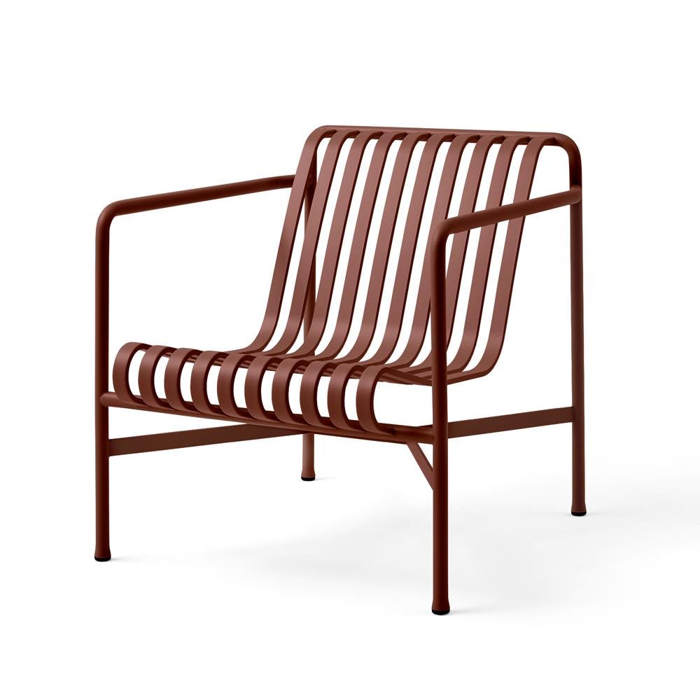 Hay Palissade Garden Lounge Chair Low Iron Red Designer Furniture From Holloways Of Ludlow