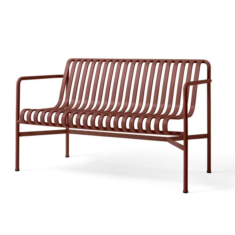 Hay Palissade Garden Dining Bench Iron Red Designer Furniture From Holloways Of Ludlow