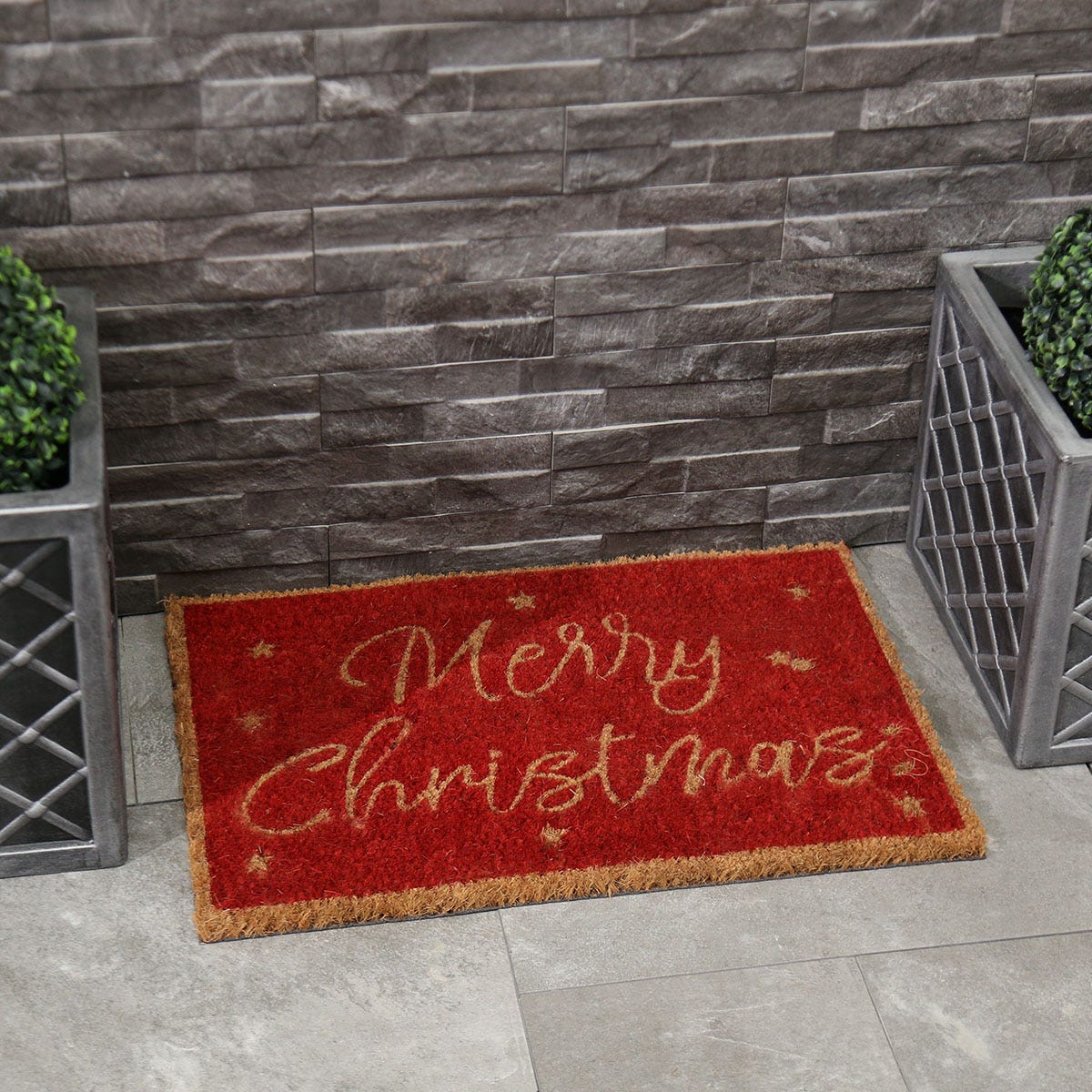 Charles Bentley Merry Christmas Coir Doormat 40x60cm