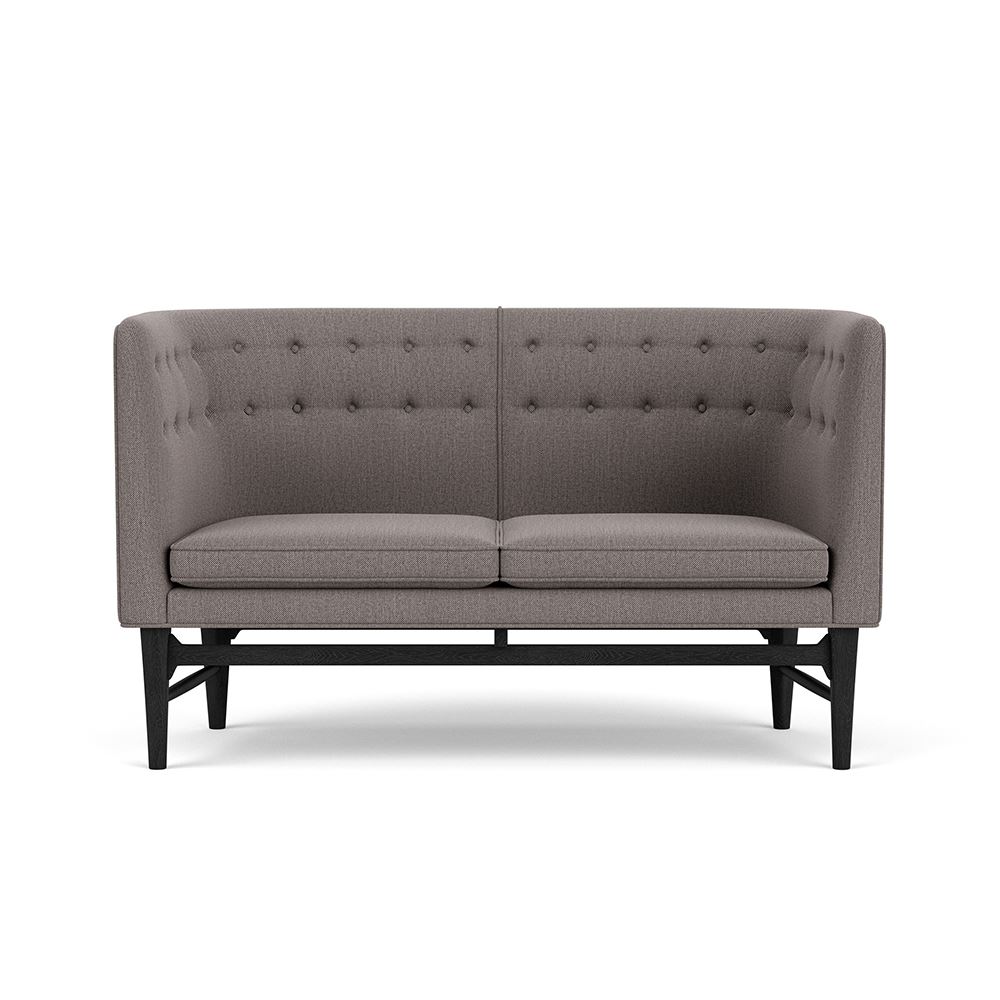 Mayor 2seater Sofa Black Lacquered Oak Rewool 108