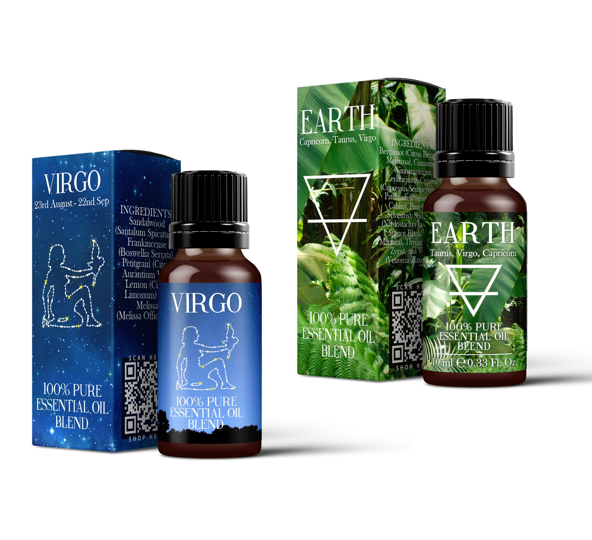 Image of Earth Element & Virgo Essential Oil Blend Twin Pack (2x10ml)