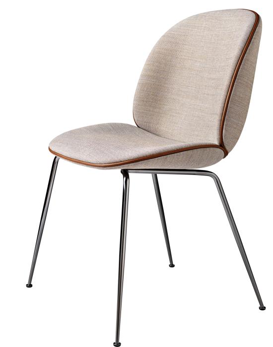 Beetle Dining Chair Conic Base Fully Upholstered