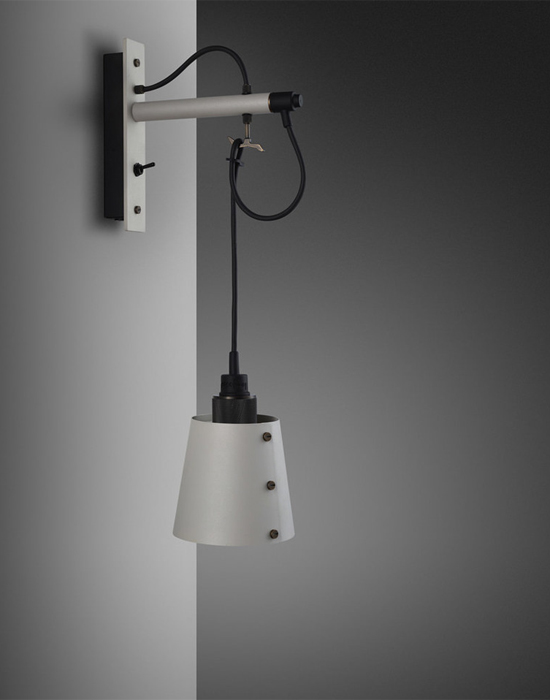Hooked Wall Light With Shade