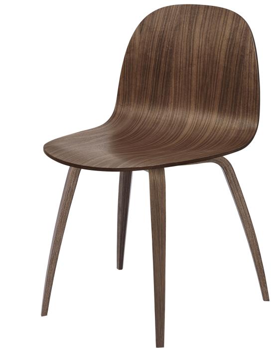 2d Dining Chair Wood Base Unupholstered