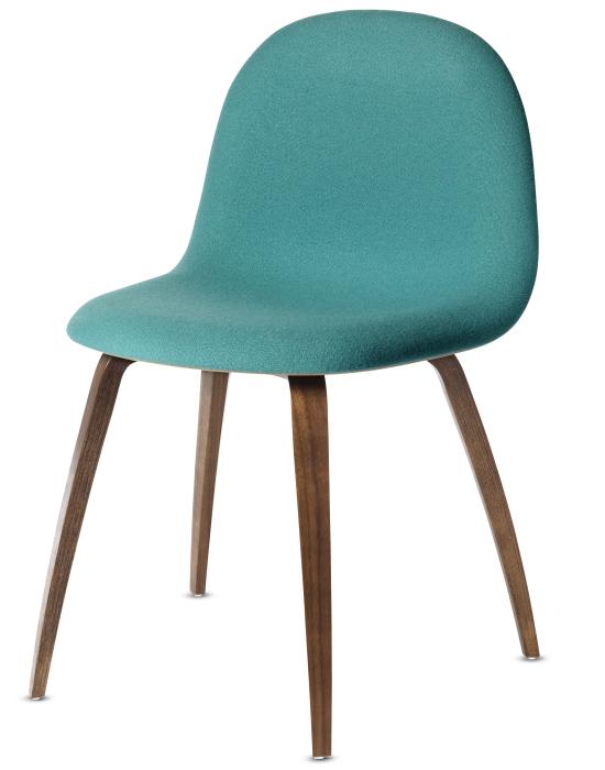 3d Dining Chair Wood Base Front Fully Upholstered