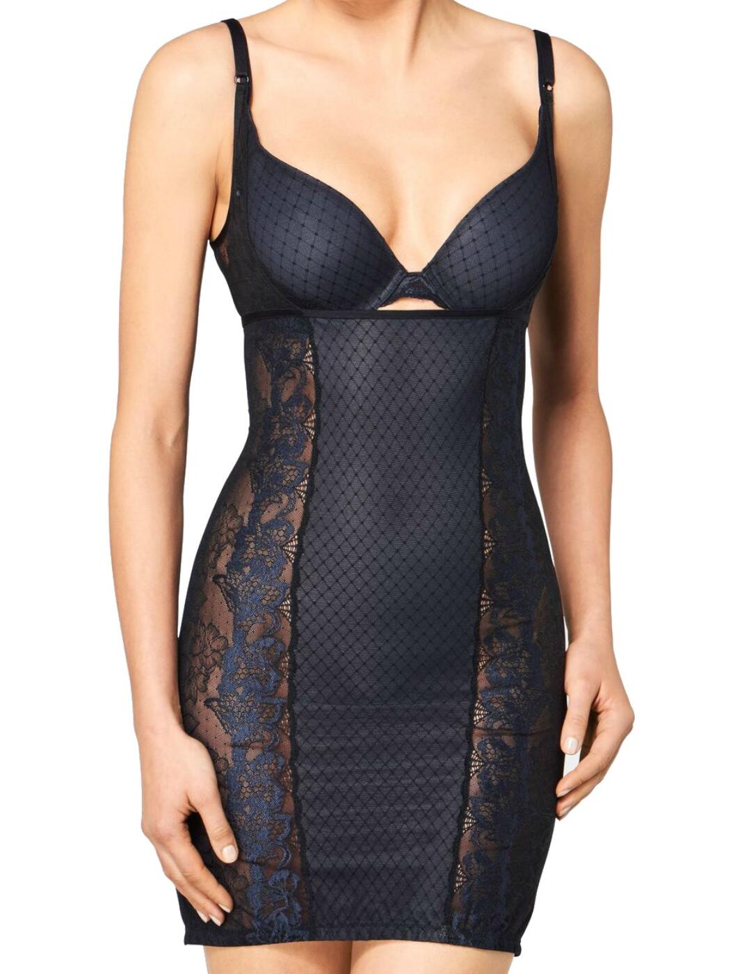 All round figure hugging and complimenting! The new Triumph Magic Wire Lite WYOB Dress is exactly what you need to spice up your lingerie collection this season! WYOB stands for wear your own bra, meaning you can pair this fabulous and striking body dress with your favorite bra. Pair with a plunge bra for a truly seductive look, or pair with a balcony bra for a little more modesty... the choice is yours, but we highly recommend the matching MWP bra! Designed in soft-touch fabric with Triumph's infamous comfort in mind, this ultimate wardrobe essential provides a beautiful silhouette due to it's super flattering cut!  Sexy and feminine design Provides a truly flattering and complimenting silhouette! Lightly-stretchy and super soft fabric for a truly sensational fit and feel! Comfortable and contemporary fit Adjustable straps for an individual fit Easy to wear, slips on and looks super smooth! Listed in UK sizes  27017-61449-802531 10185399 WYOB Dress