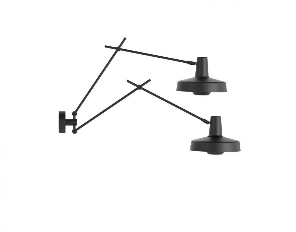 Arigato Wall Light Twin Black
